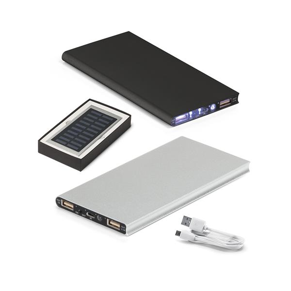 Os 7 maiores eventos de tecnologia e inovação para empresas em 2026 (Brasil) Power bank personalizado com painel solar