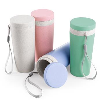 Copo Fibra de Bambu 350ml sacola termica personalizada 