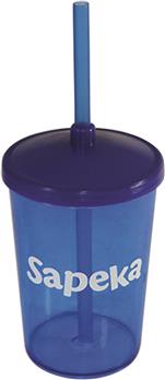 Brindes para as férias Copo 350 ml Com Tampa e Canudo - C350TC