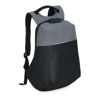 Mochila de Poliéster Anti-Furto USB com Segredo - 02096 9 feiras de construção civil e arquitetura para 2026