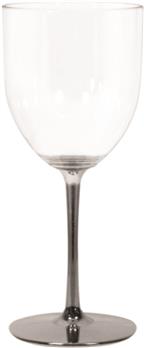 brindes para hotéis Taça de Vinho com Pé Metalizado Prata