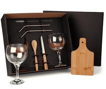 Kit de Gin Tônica com Oito Peças - KT-90155 brindes personalizados sofisticados
