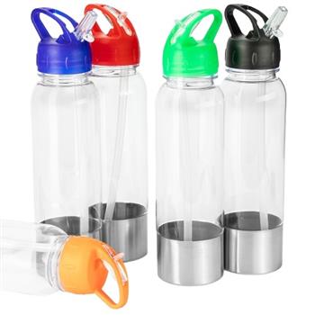 Garrafa squeeze personalizada Squeeze Plástica com Base de Alumínio 750 ml - 09053
