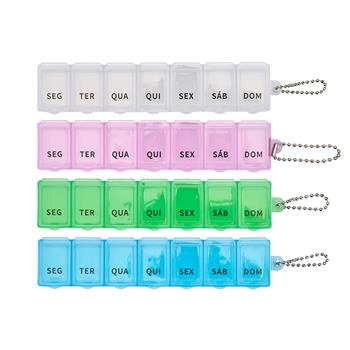 Porta Comprimidos Semanal Plástico - 08285 brindes personalizados nutricionista
