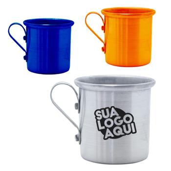 Brindes para as férias Caneca de Alumínio 100 ml - CNA100ML