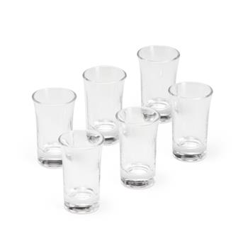 brindes para hotéis Kit Copo Vidro 50 ml 6 Peças - 09081