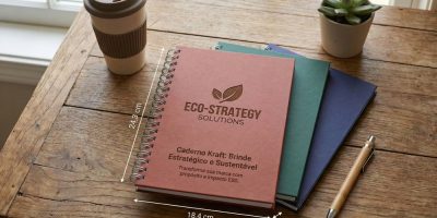 Caderno Kraft personalizado