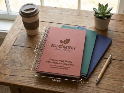 Caderno Kraft personalizado