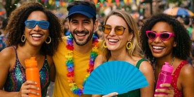 brindes para bloquinhos de rua