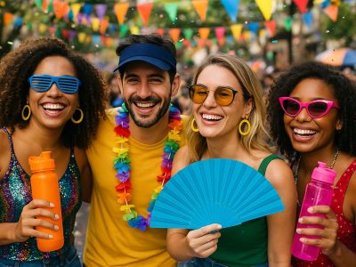 brindes para bloquinhos de rua