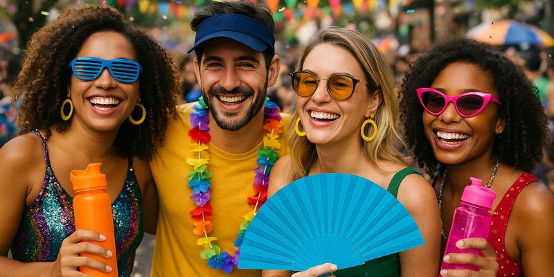 brindes para bloquinhos de rua