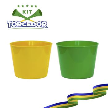 brindes para Copa do mundo Balde Mini Craque 1 Litro