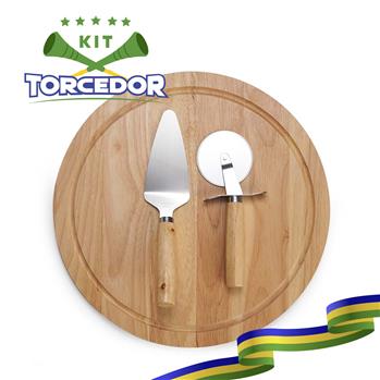 brindes para Copa do mundo Kit Pizza 3 Peças