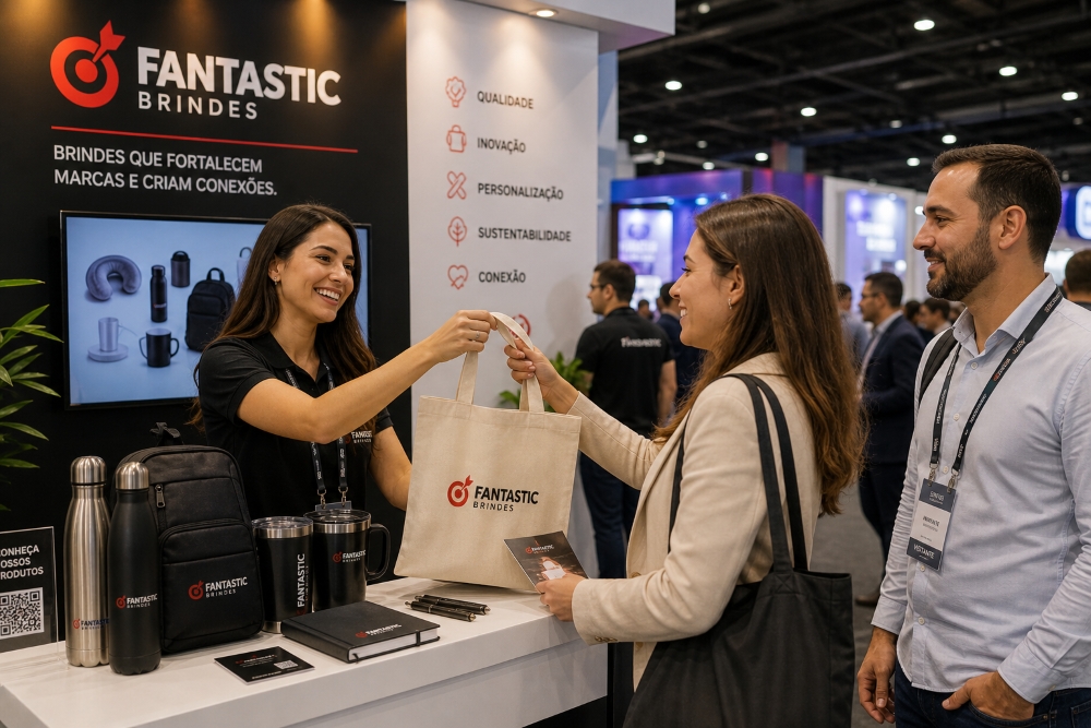 BRINDES CORPORATIVOS EM EVENTOS