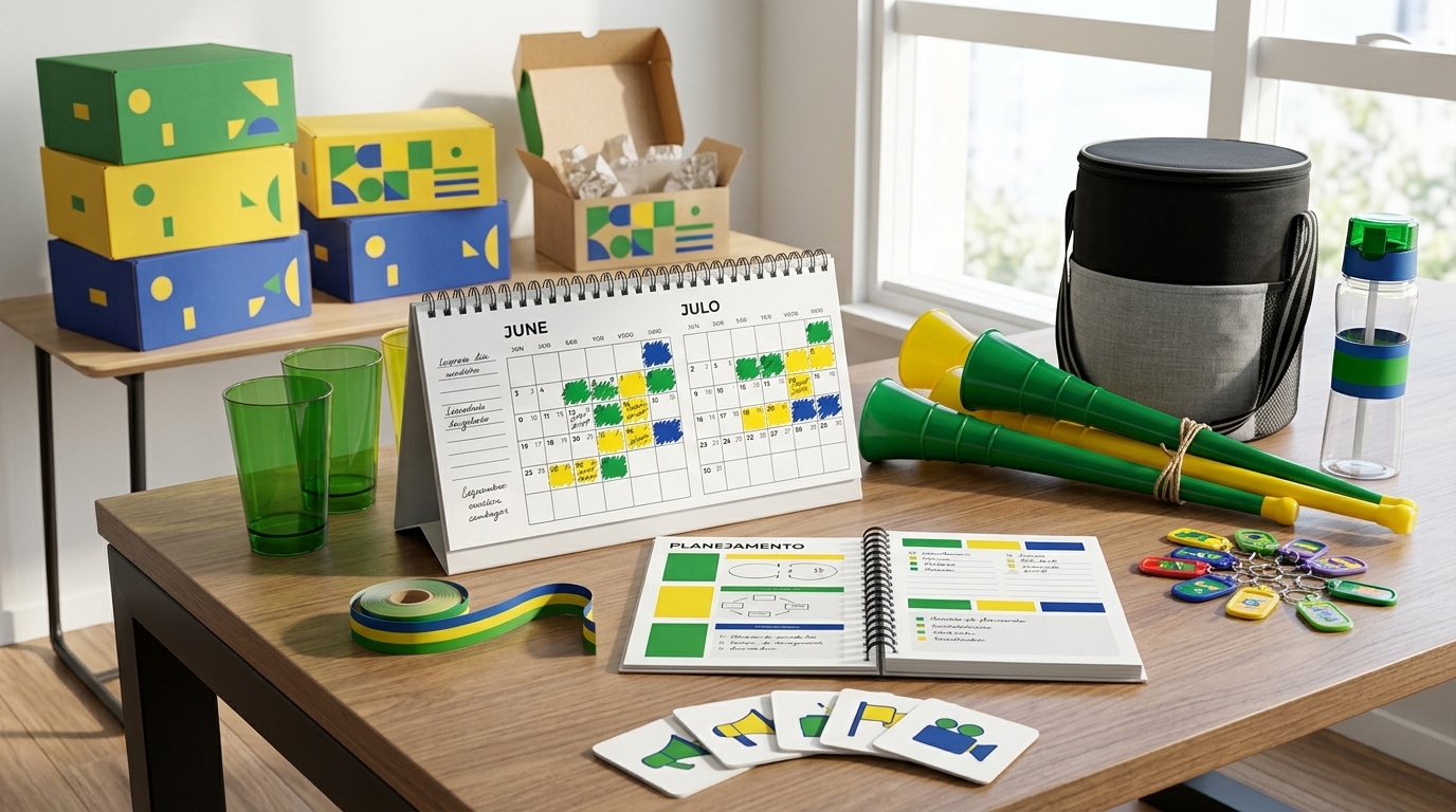 Cronograma de marketing para Copa do Mundo 2026